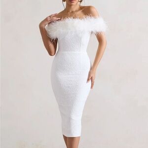 Elegant White Off-Shoulder Dress